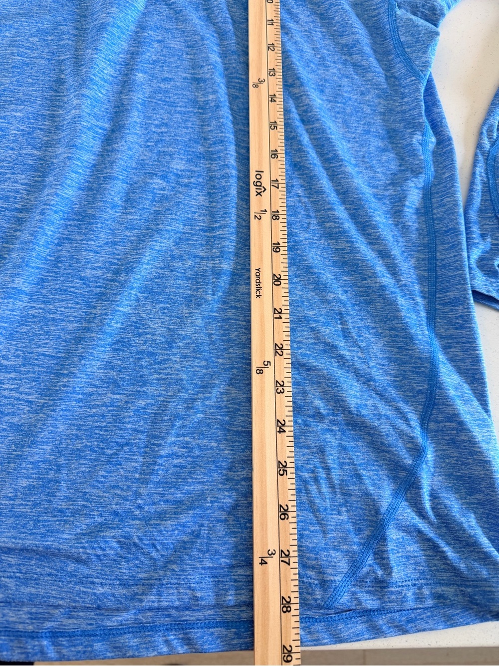 Nike Running Men's Light Blue Heather Half-Zip Performance Top - Picture 4 of 8